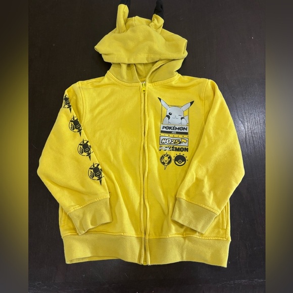 Kids Size Small Pokémon Zippered Hooded Sweatshirt - Picture 1 of 12